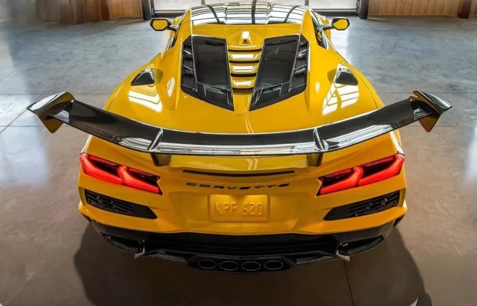 

Wholesale High Quality New Products Dry Carbon Fiber Rear Spoiler Tail Wing Body Kit for Corvette C8 ZR1 Z51