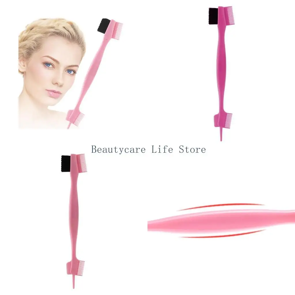 652C Hair Brush Double Sided Hair Combs Eyebrow Brushes Smooth Comb Grooming Tool