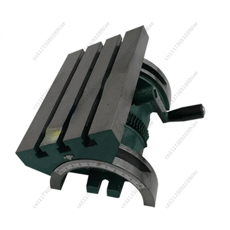 7 Inch Adjustable Front and Rear Angle Worktable Tiltable Platform Milling Machine Drilling Machine Rotary Table