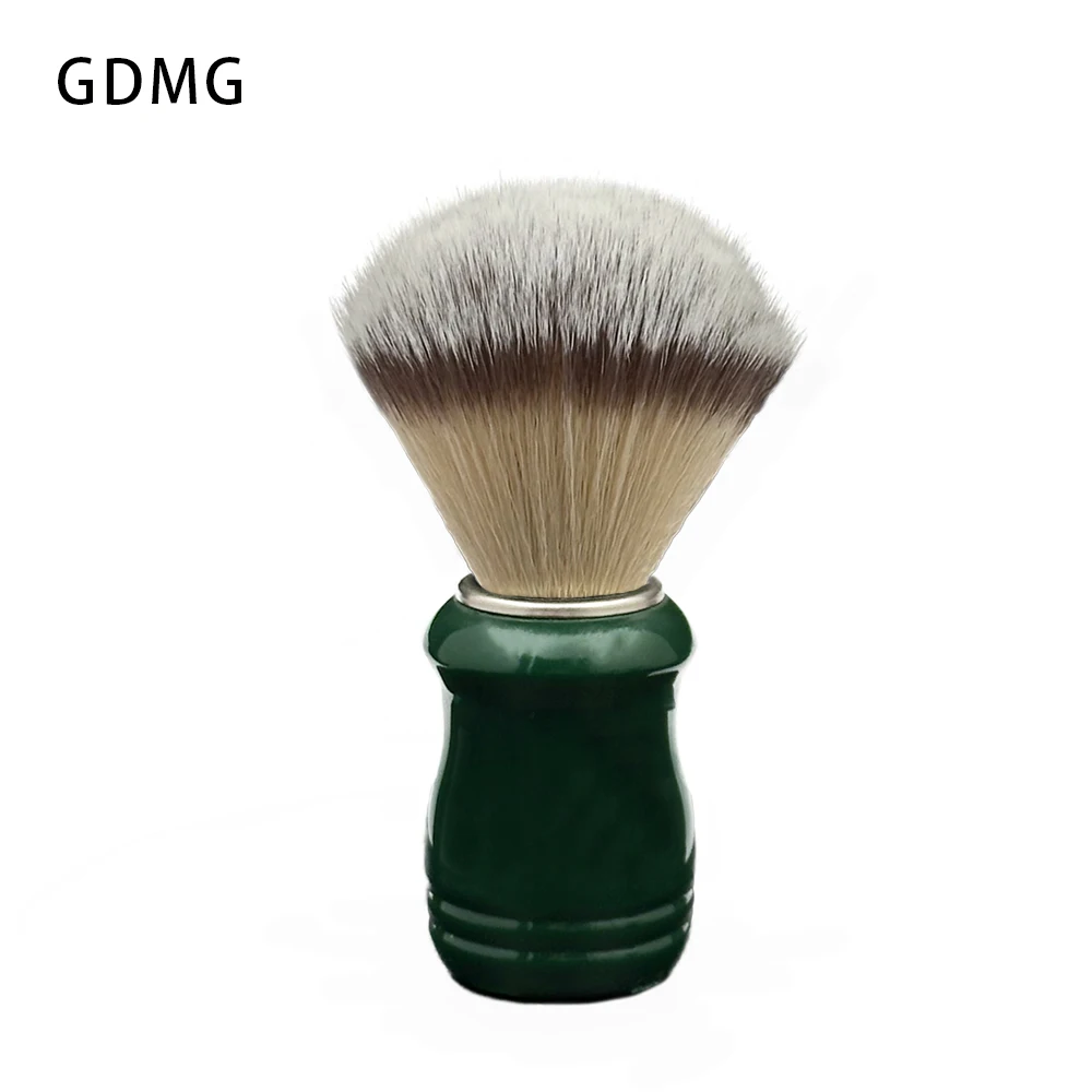 Men\'s Shaving Brush ABS Beard Brush Dark Green Shave Handle Facial Beard Cleaning Tool High Quality Professional Salon Tool 22mm