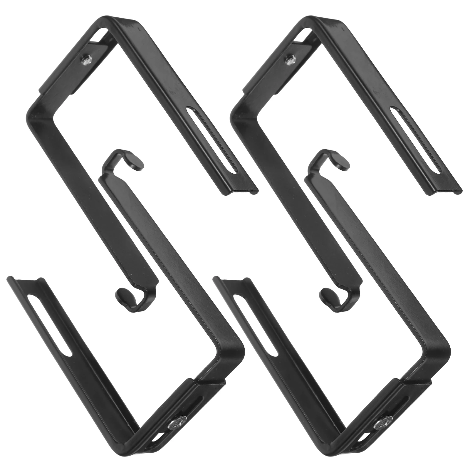 

4pcs Hooks Iron for Door Glass Balcony Easy Installation Sturdy Design Storage Over Door Mirror Hanger Rack