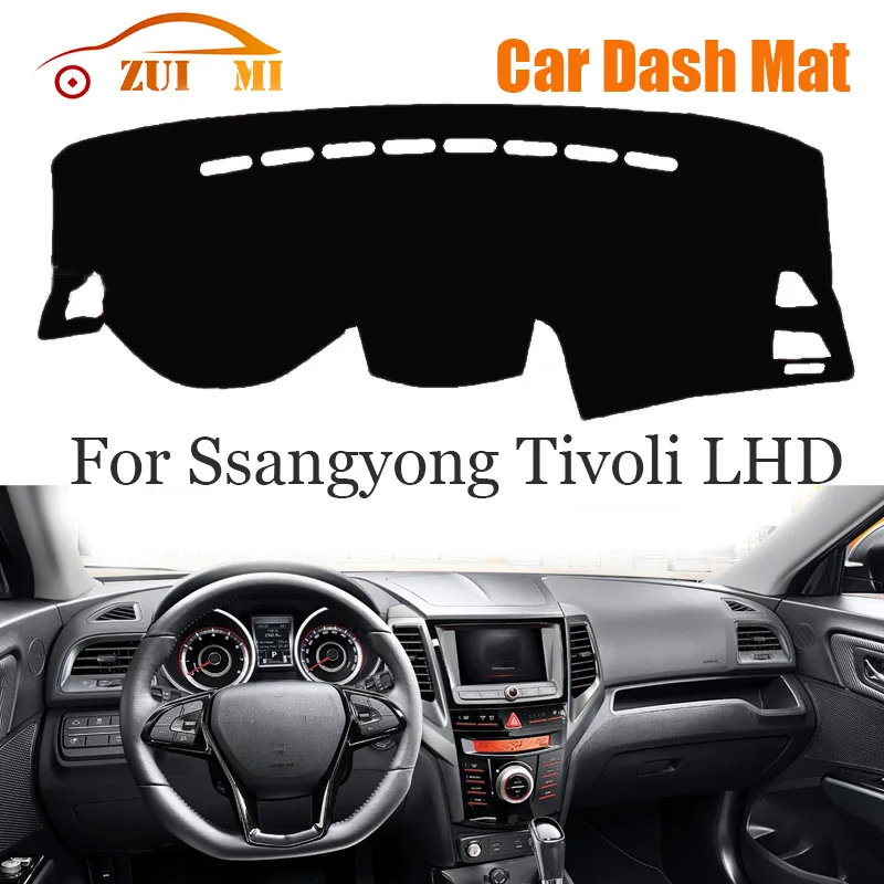 ZUIMI Dashboard Cover Dash Mat Dashmat For Ssangyong Tivoli LHD RHD Dash Board Cover Pad Sun Shade