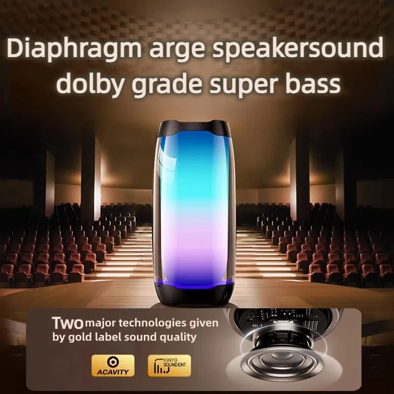 

Hifi Sound Quality Stereo RGBsubwoofer with Long Battery Life Bluetooth Speaker PublicTWS Wireless Portable Surround Soundsystem