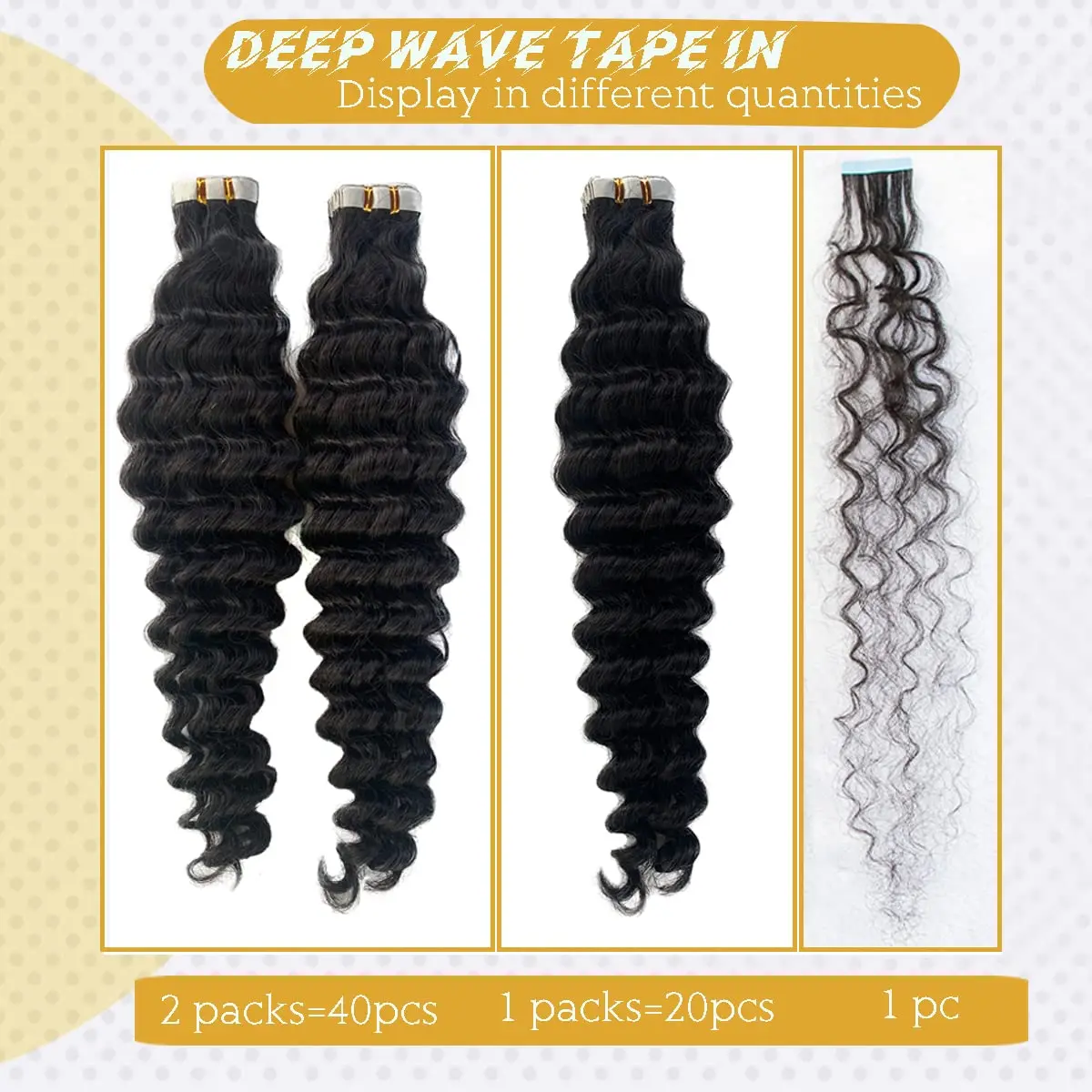 Tape In-Extensions de Cheveux Humains 100% Vrais, Raides, Sans Couture, Trame de Peau Invisible, Noir Naturel, Adhésif, 16-26 Pouces