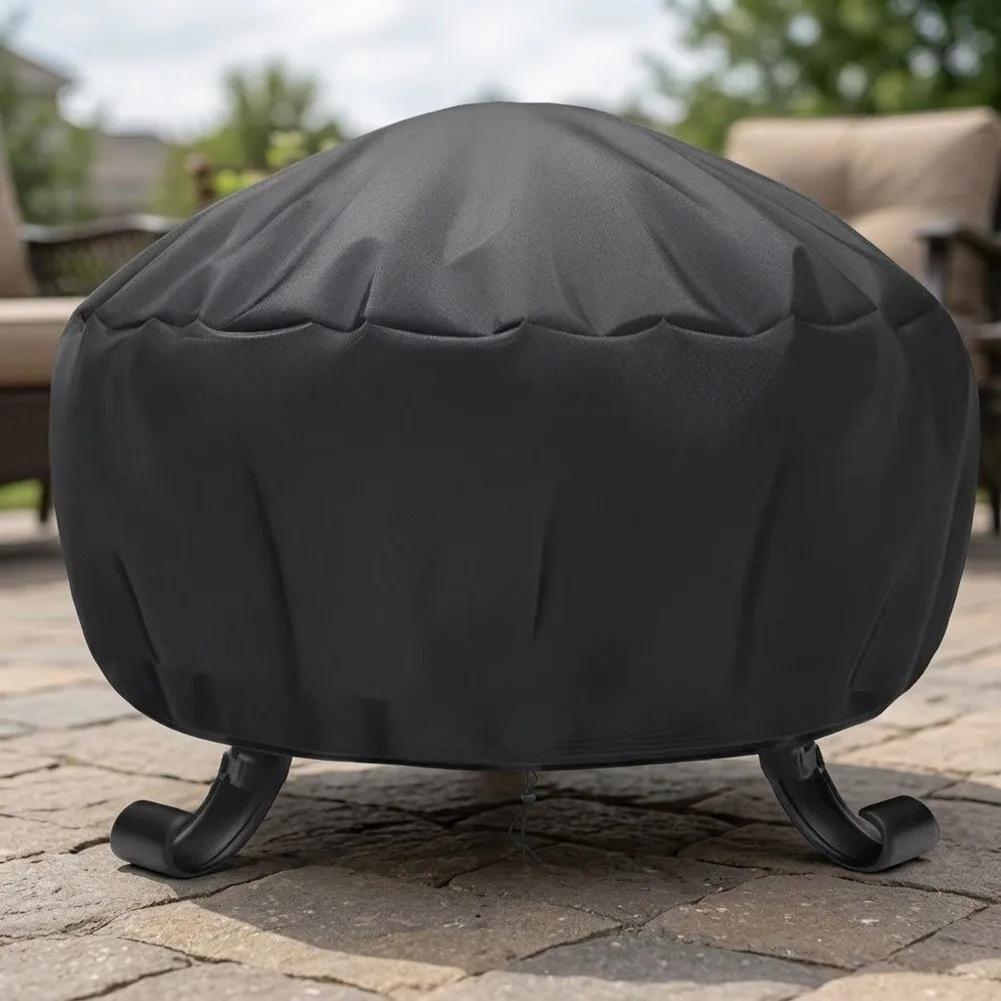 Fire Cover for Round BBQs 210D/420D Oxford Cloth Flexible Fabric Easy Fold Compact Storage Minimal Space Required