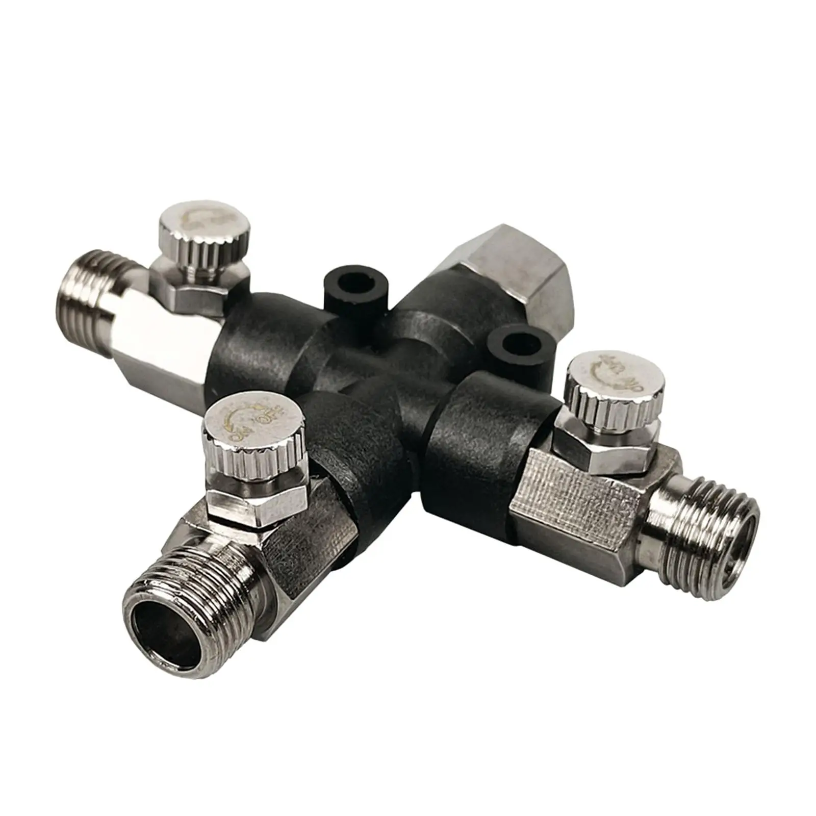 Air Hose Splitter Sturdy Brush Fitting Connector Leak Proof Adapter for Universal Air Pump Model Application