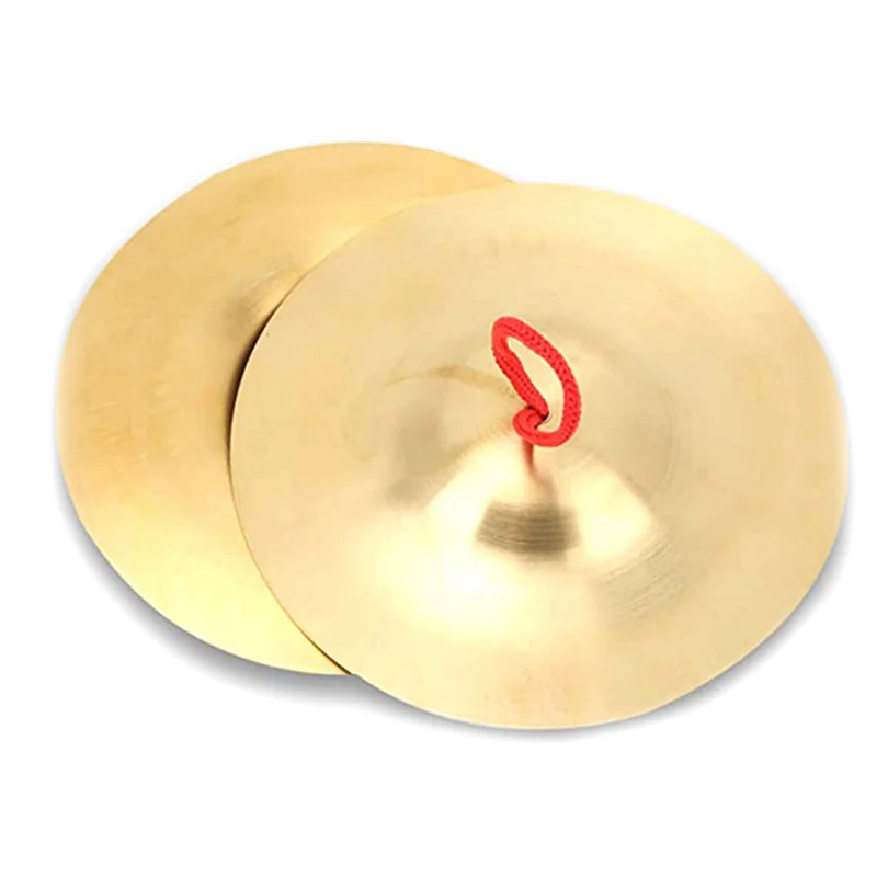 

X55A-Crash Cymbal, набор из 2 латунных ручных ударных инструментов для бассейна, игрушка для детей