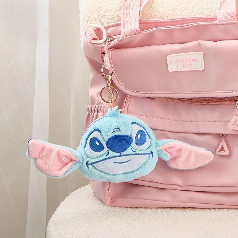 Disney Coin Purse Keychain Plush Toy Cute Cartoon Sweet and Trendy Judy Nick Stitch Strawberry Bear Bag Charm Christmas Gift