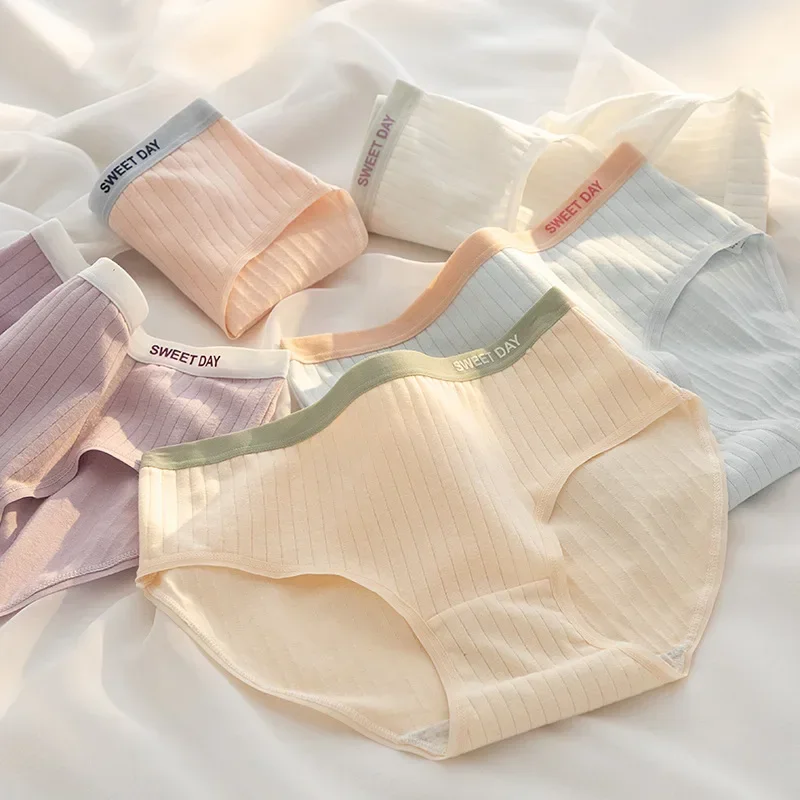 

Women Cotton Panties Seamless Sexy Panty Female Breathable Solid Color Underpants Girls' Lingerie Briefs M-XL Underwear