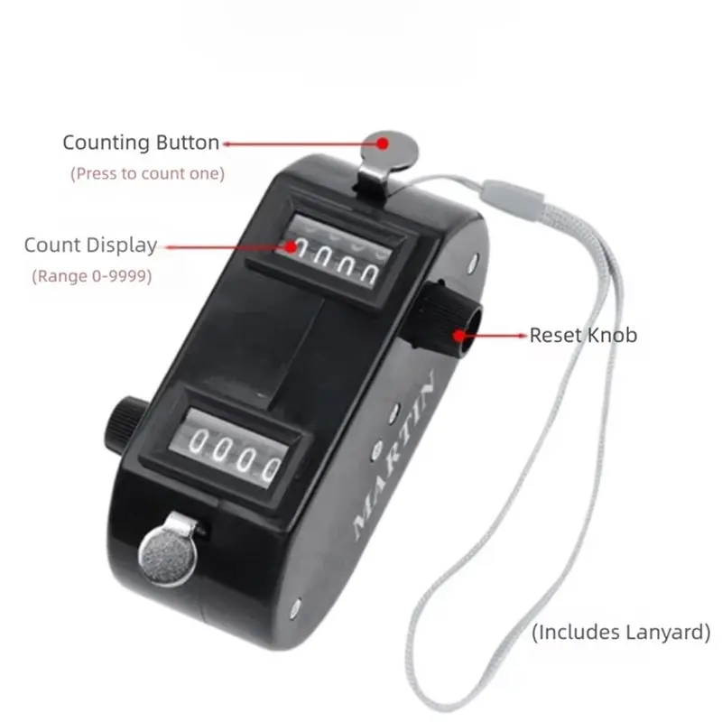 ABYP Preto Portátil Para Golf Score Keeper Contador Clicker Bidirecional Portátil Contador Bidirecional Leve