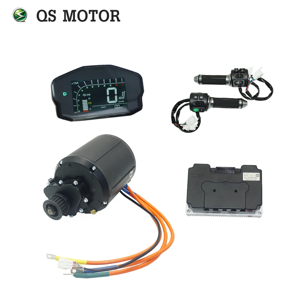 QS MOTOR QS138 90H V3 4000 Вт Комплекты двигателей среднего привода с жидкостным охлаждением и программируемым контроллером Fardriver ND72680 для электронного мотоцикла