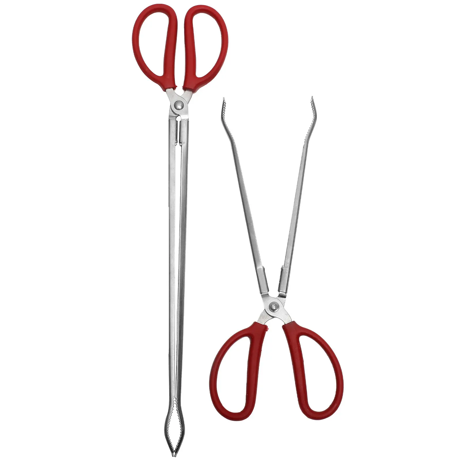 

Набор из 2-х щипцов для крабов и рыбы, прочные, из нержавеющей стали, с длинной ручкой, для сбора мусора на открытом воздухе, для уборки на газонах и в парках