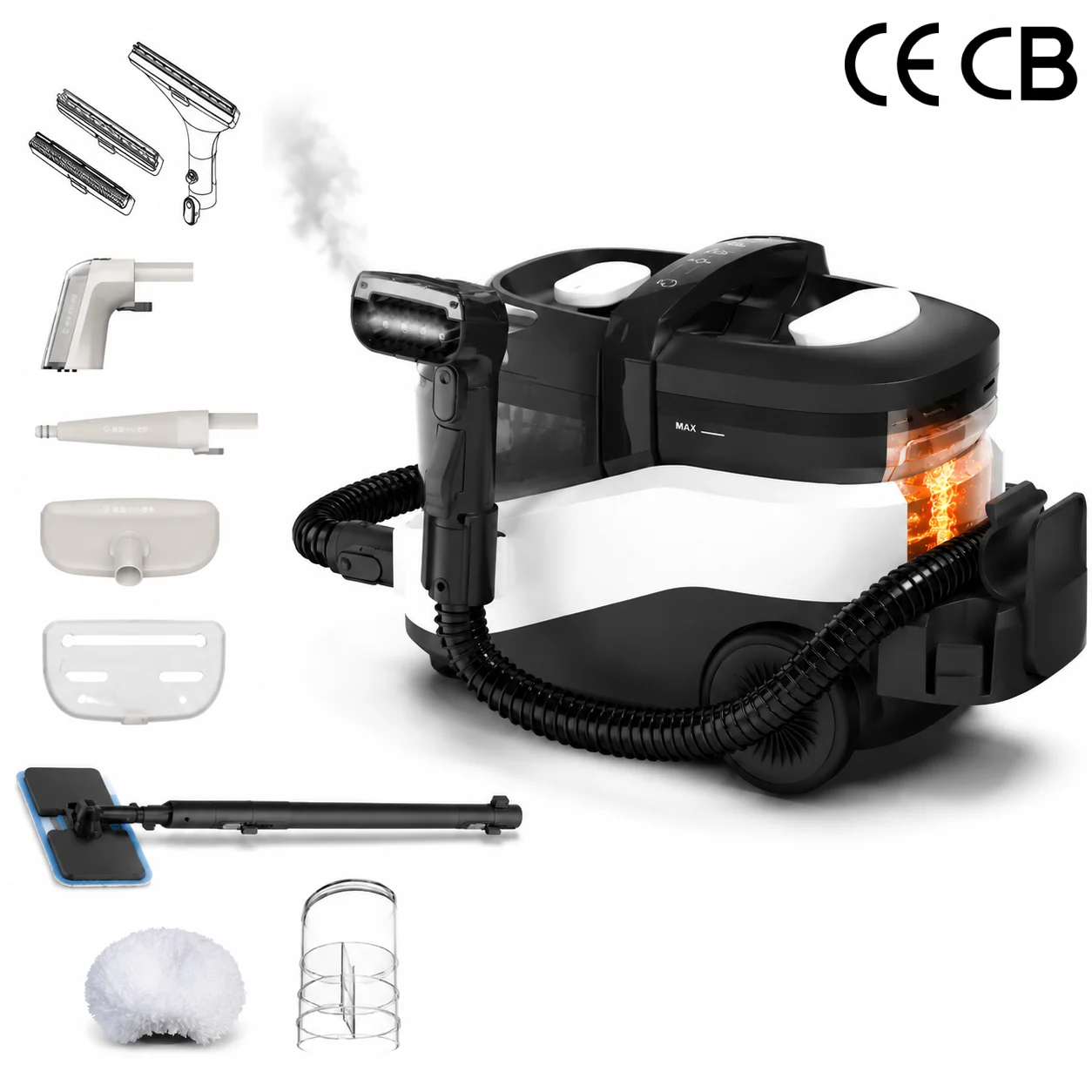 Multifunctional High Power Steam Carpet Cleaner Sofa Upholstery Deep Cleaning Wet Dry Aspirateur Voiture Vacuum Cleaner Machine