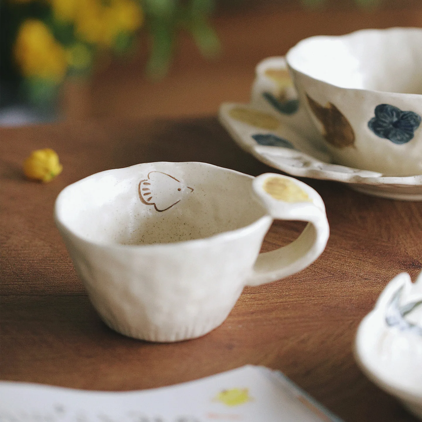 

Zeteng Home Small Size Latte Art Coffee Cup Cerc High Aesthetic Value Personalized Diningware Handmade Texture Concentrate...