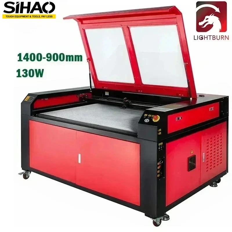 Macchina per incidere con incisore laser CO2 SIHAO Scheda RUIDA compatibile con strumenti per la lavorazione del legno con tubi Lightburn 60-130W