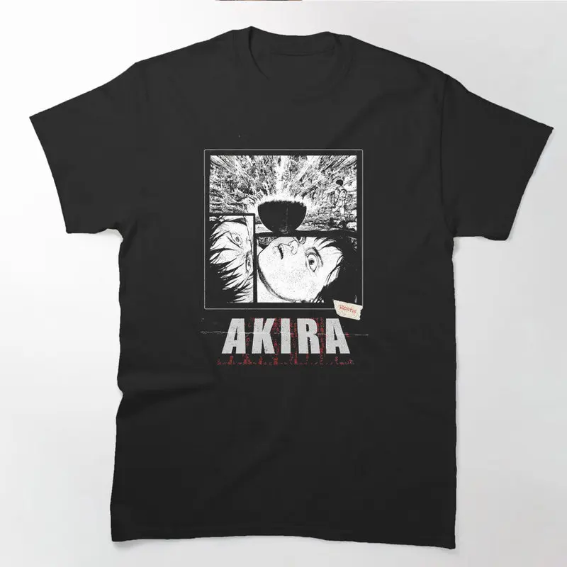 Akira Cyberpunk City Explosion Anime Gift T‑Shirt 0807 Retro Sci‑Fi Manga Graphic Tee Shotaro Kaneda Neo‑Tokyo Unisex Streetwear