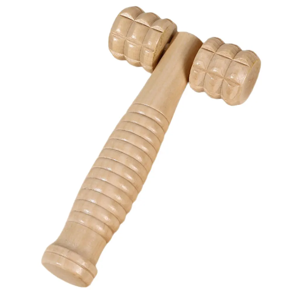 

Wooden Massage Roller Natural Wood Face Neck Body Massager Relieve Fatigue Swelling Muscle Soreness Travel Portable