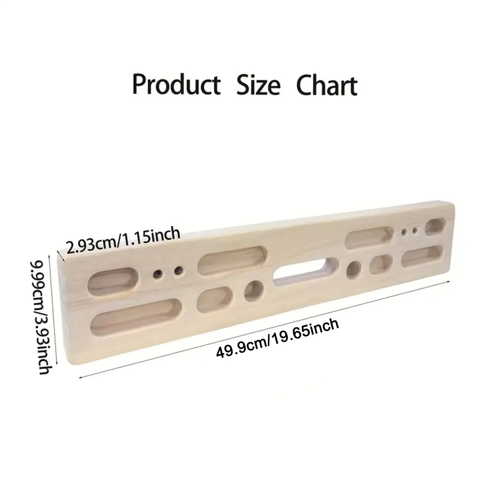 Climbing Fingerboard Wooden Hang Board with Hanging Rope Climbing Board Climbing Hangboard for Indoor Outdoor Athletes Climbers - view 6