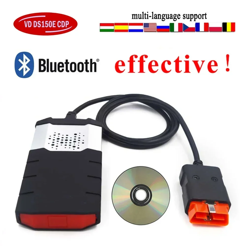 2024New Vci Vd Tcs Cdp Pro Vd Ds150e Cdp Usb Bluetooth  Obd Scanner 2021.11 Keygen Cars Diagnostic Tools for Tnesf Delphis Orpdc