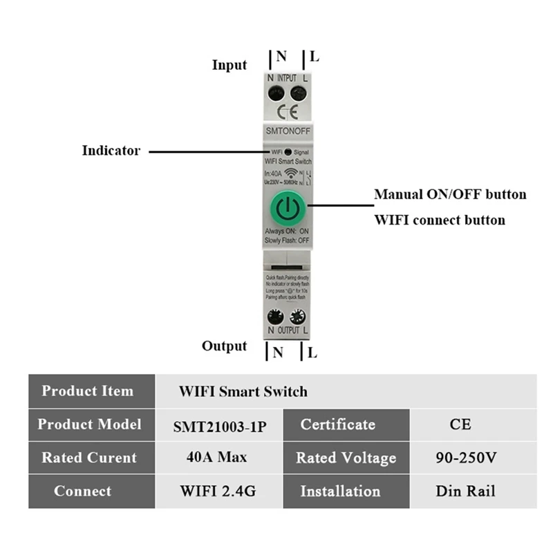 18Mm40a Smart Energy Meter Timer Powers Consumption Monitor Kwh Meter110v 220V 50/60Hz A