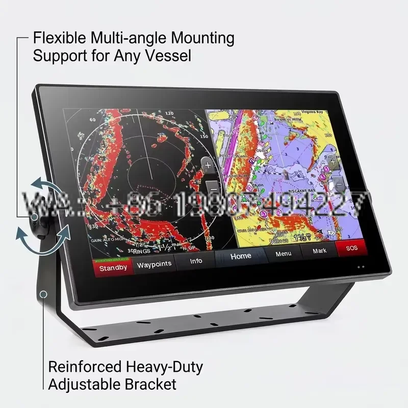15.6 Inch 1500 Nits High Brightness Fanless Marine Optical Bonding Anti-glare IP66 Waterproof 1920x1080 USB for Sea