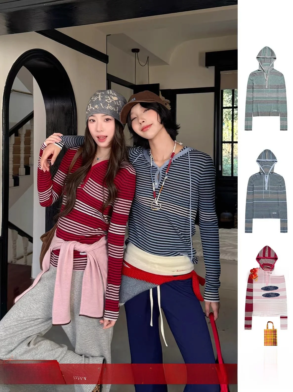 

Новинка: Женский шерстяной полосатый свитер DEARSOCUTE с капюшоном, повседневный, с длинными рукавами, стандартный крой