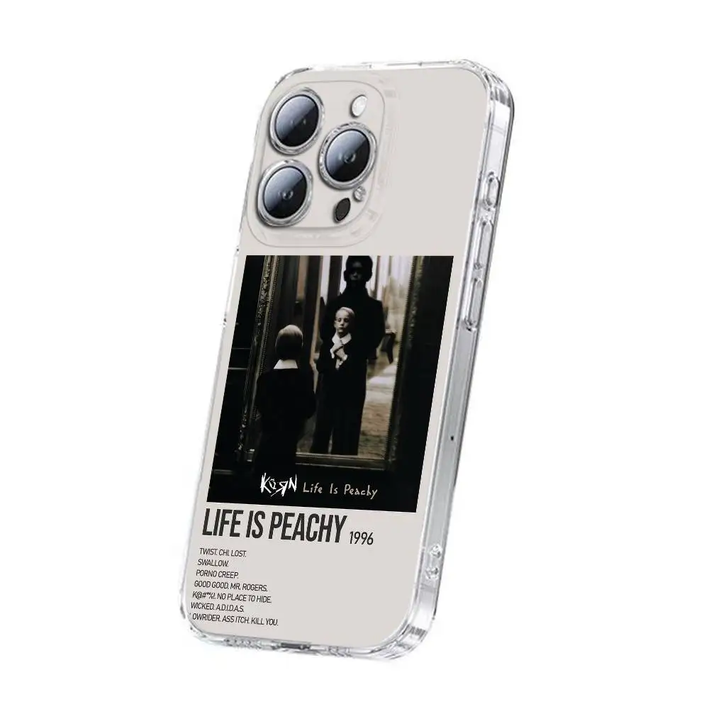 K-Korn Issues Follow the Leader Funda de teléfono para iPhone 17,16,15,14,13,12,11,Plus,Pro,Max,Plus,E,Air,Mini transparente