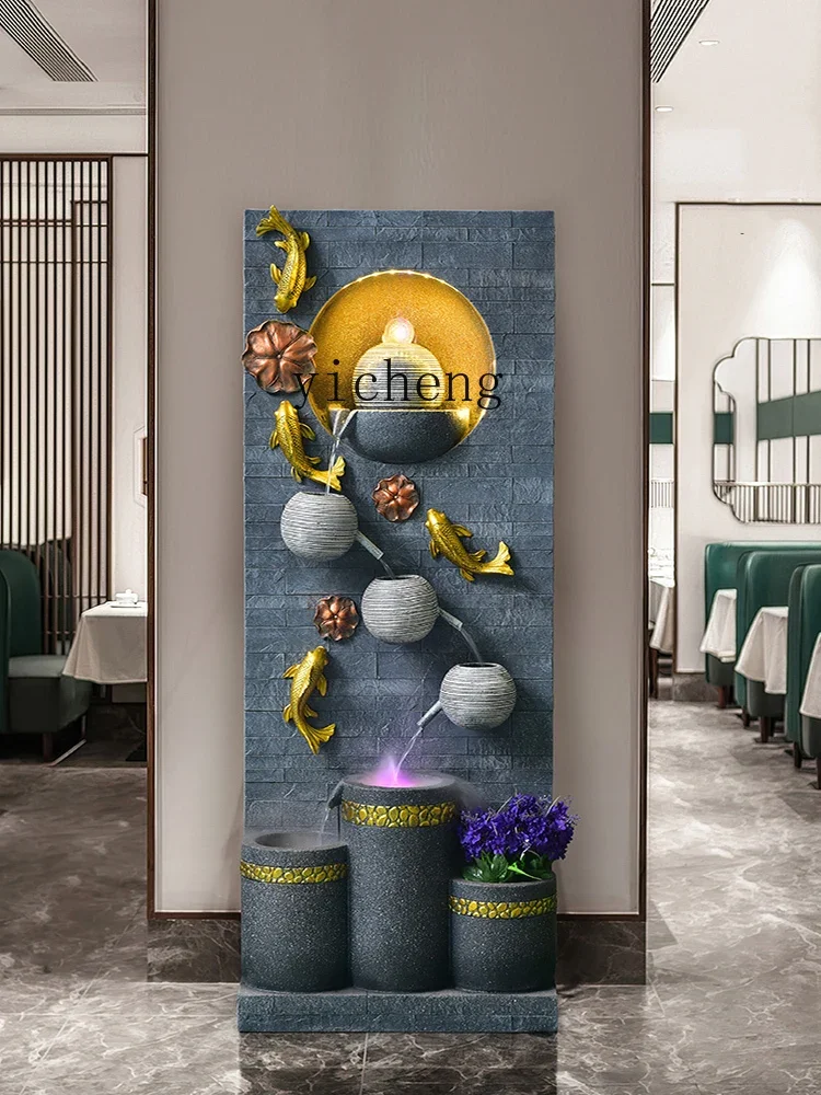 Tqh Creative Fountain Landscape Loop Make a Fortune as Endless as Flowing Water Decoration Living Room Interior Waterscape