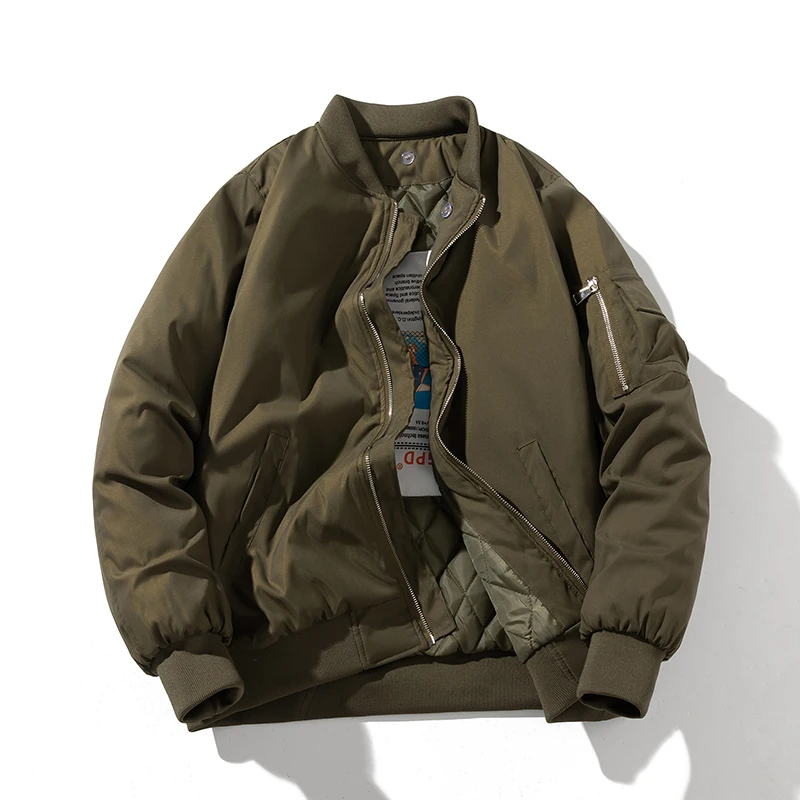 

Утепленная мужская куртка-бомбер из хлопка и полиэстера, осенне-зимняя, новинка, повседневная, водонепроницаемая