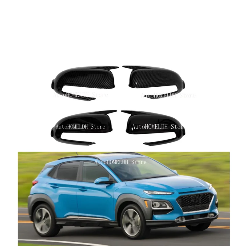 Car Rearview Mirror Cover Fit  For Hyundai Kona 2018 2019 2020 2021 2022 2023  Side  Rear View Mirror Cover Trim