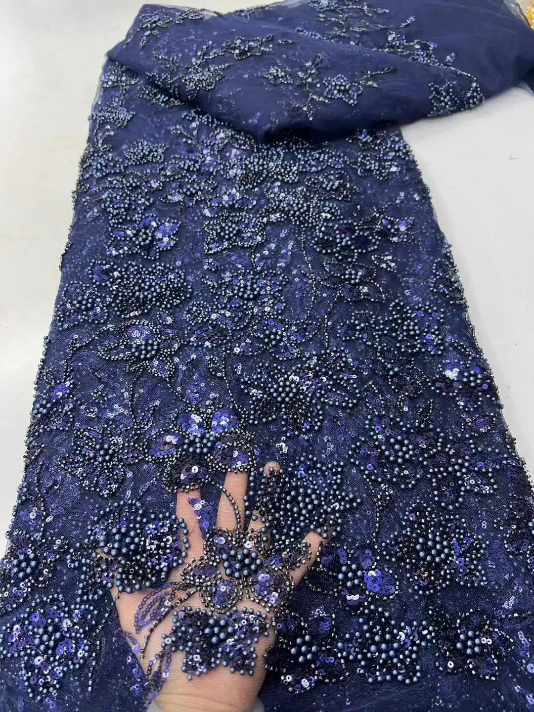 قماش دانتيل مطرز للعريس الأفريقي الفاخر 2026 قماش دانتيل نيجيري فرنسي عالي الجودة لفساتين الحفلات