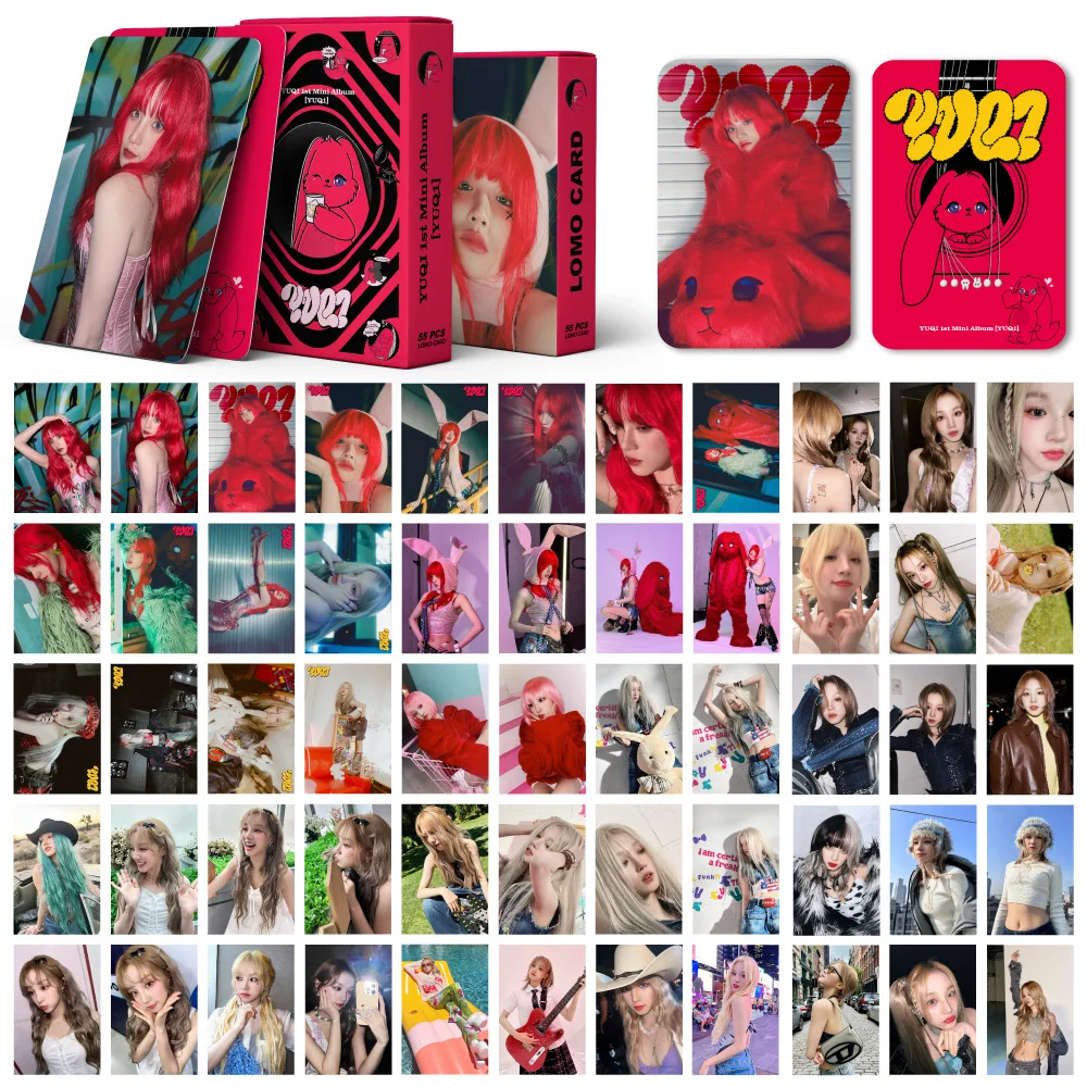 Imagem -02 - Cartões K-pop Idol g I-dle Lomo Novo Álbum Yuqi Solo Photocards Cartaz de Cartão hd Girl Group Fãs Presentes Coleção