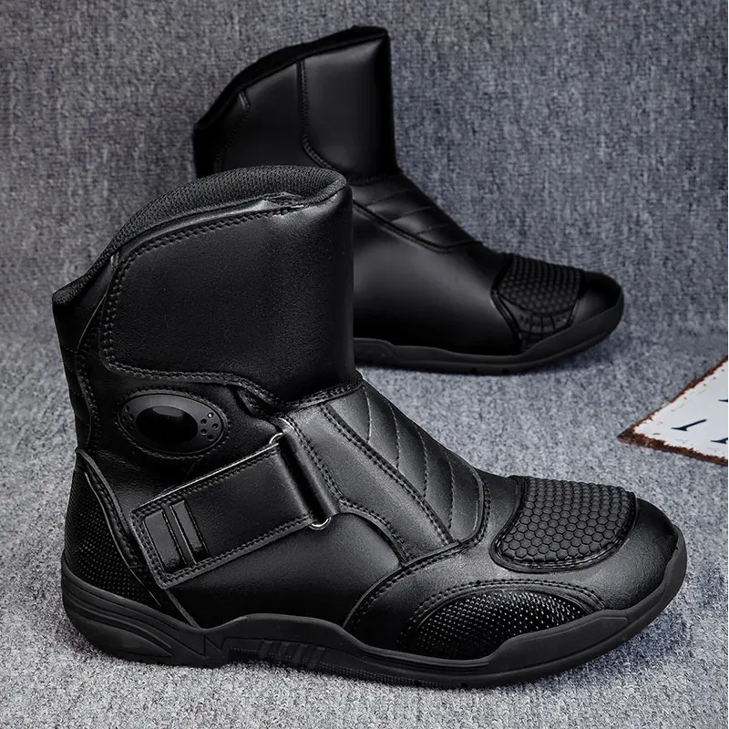

Men's Motorcycle Boots Outdoor Waterproof Motos Cycling Protective Shoes Motocross Off-Road Racing Boots Motorcycle Accessories