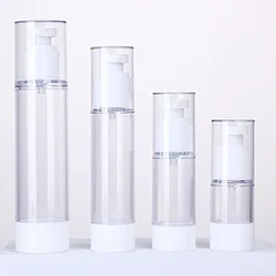 15ml 30ml 50ml 100ml Airless Vacuum Spray Bottle Empty Lotion Pump Bottles Travel Dispenser Bottle Clear Cosmetic Container