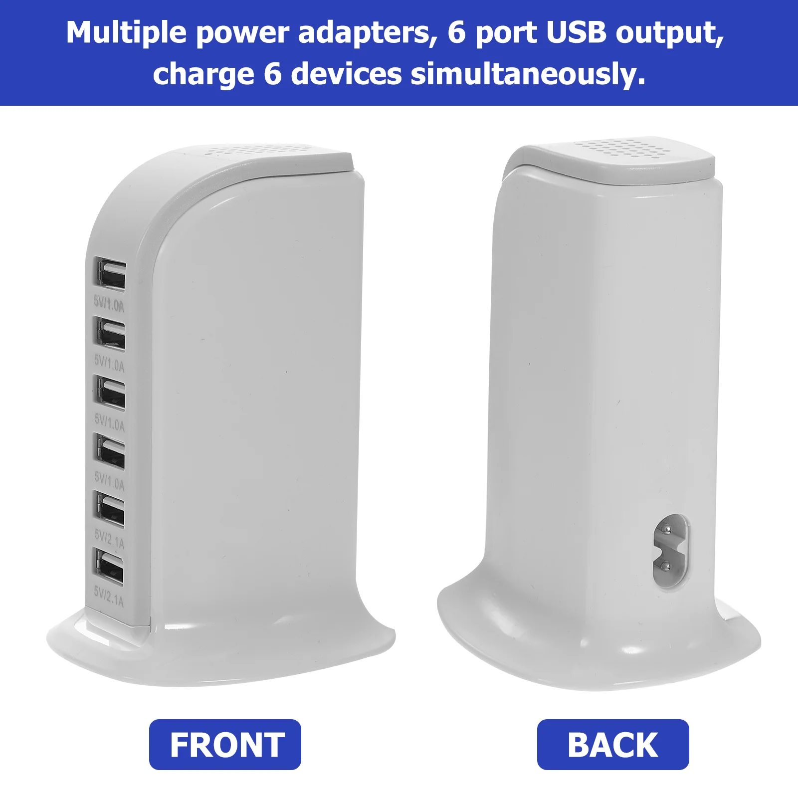 Rosy 30W Multi 6 Port USB 6A Rapid Charging Station Desktop Original US Plug Port