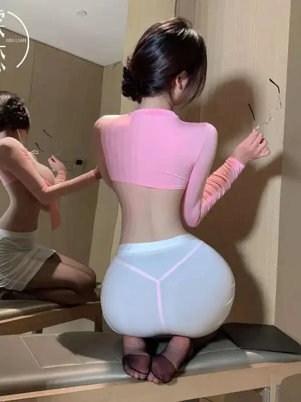 Lencería Sexy uniforme de secretaria tentación puro deseo pecho-exposición club nocturno vestido ajustado conjuntos elegante cómodo ZUSZ