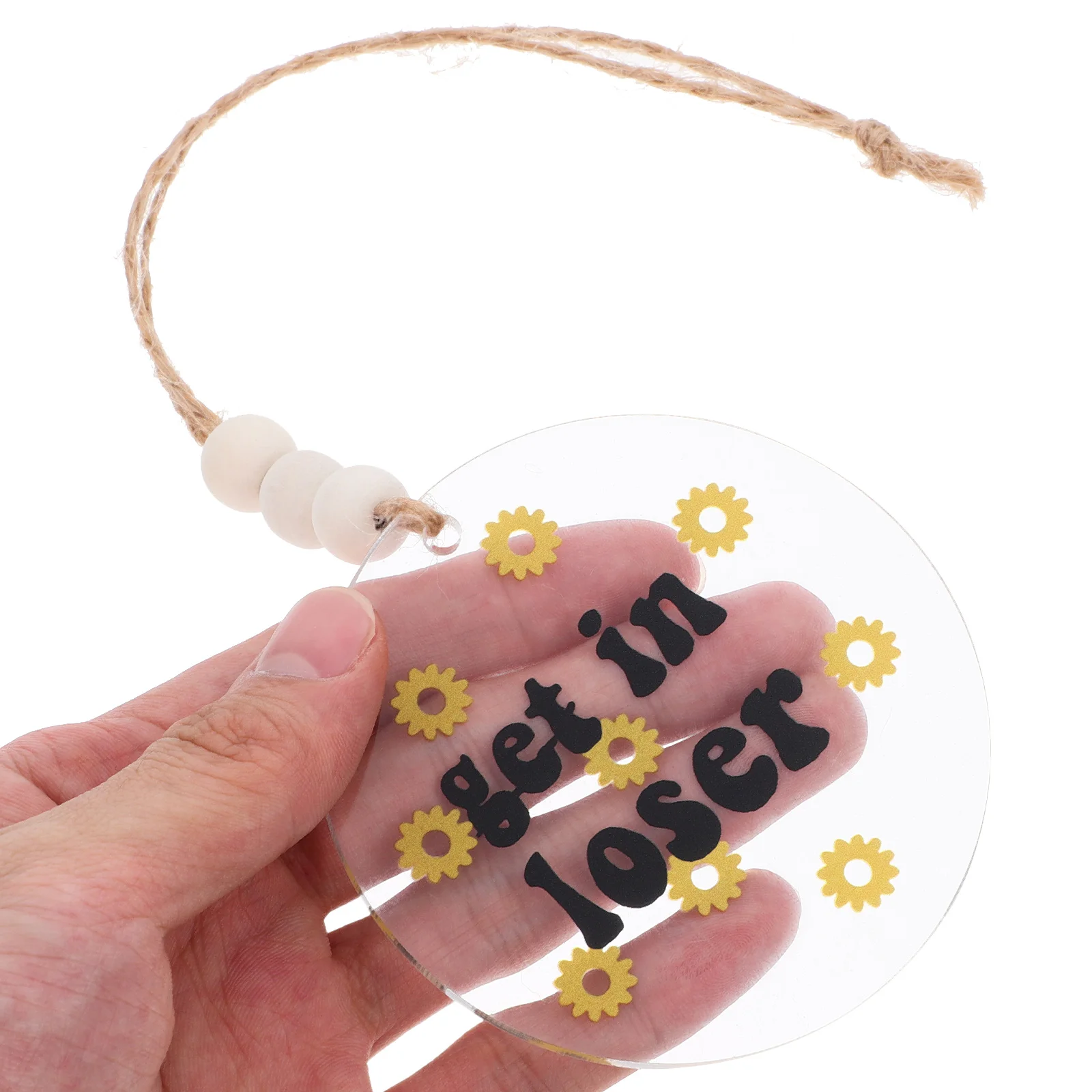 Rearview Mirror Beaded Jewelry Car Interior Decorations Small Ornaments Branches Polyester Creative Hanging Ornament Modern Look