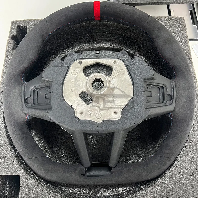 CS لسيارات BMW 3 4 5 سلسلة G20 G21 G80 G81 G22 G23 G26 G30 G32 G87 G80 جلد نابا عجلة قيادة رياضية مناسبة #2