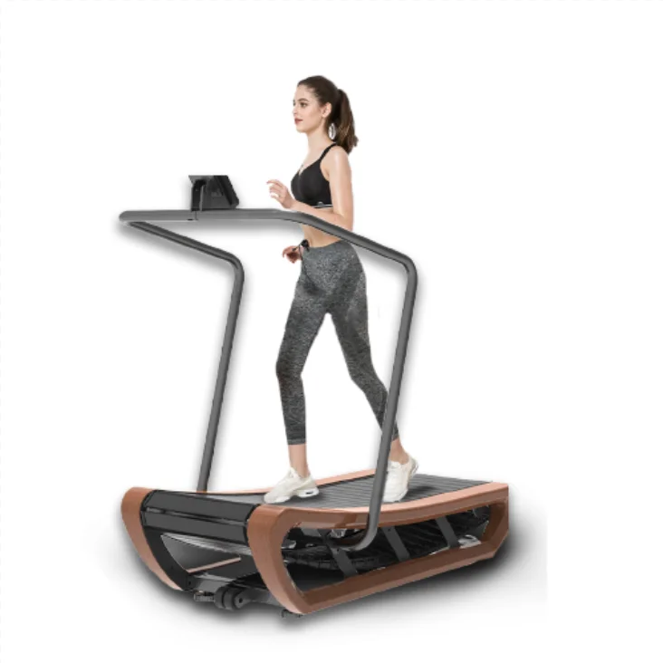 Equipo de gimnasio para uso doméstico, cinta de correr curva CT-400, cinta de correr sin motor Sprintbok comercial de madera, precio