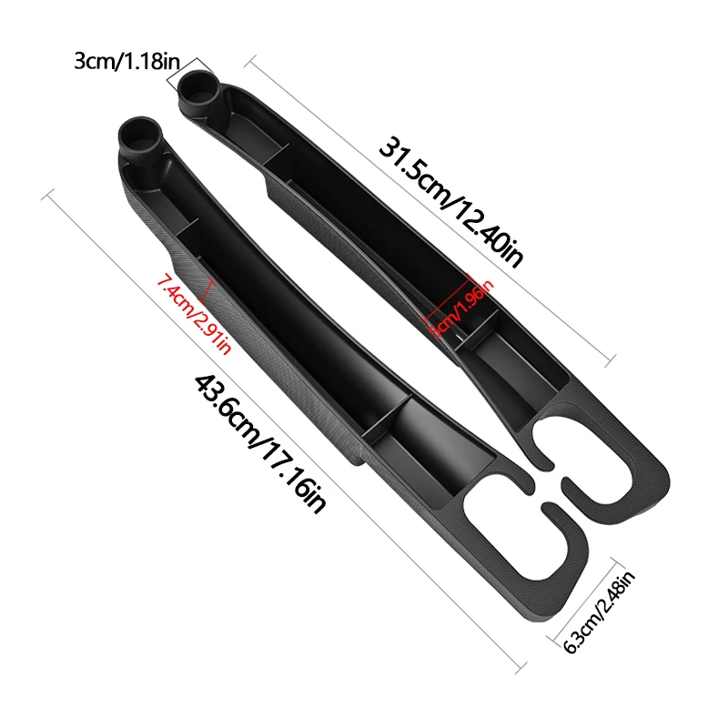 Universal Multifunctional Car Seat Gap Storage Box with Hooks Embedded Organizer Tool for Storing And Arranging