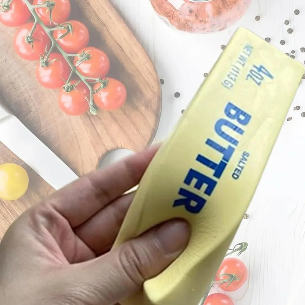 Barra de mantequilla de Material cómodo, alivio del estrés de crecimiento lento, juguete para apretar de silicona, juguete sensorial perfumado con mantequilla, regalo de cumpleaños