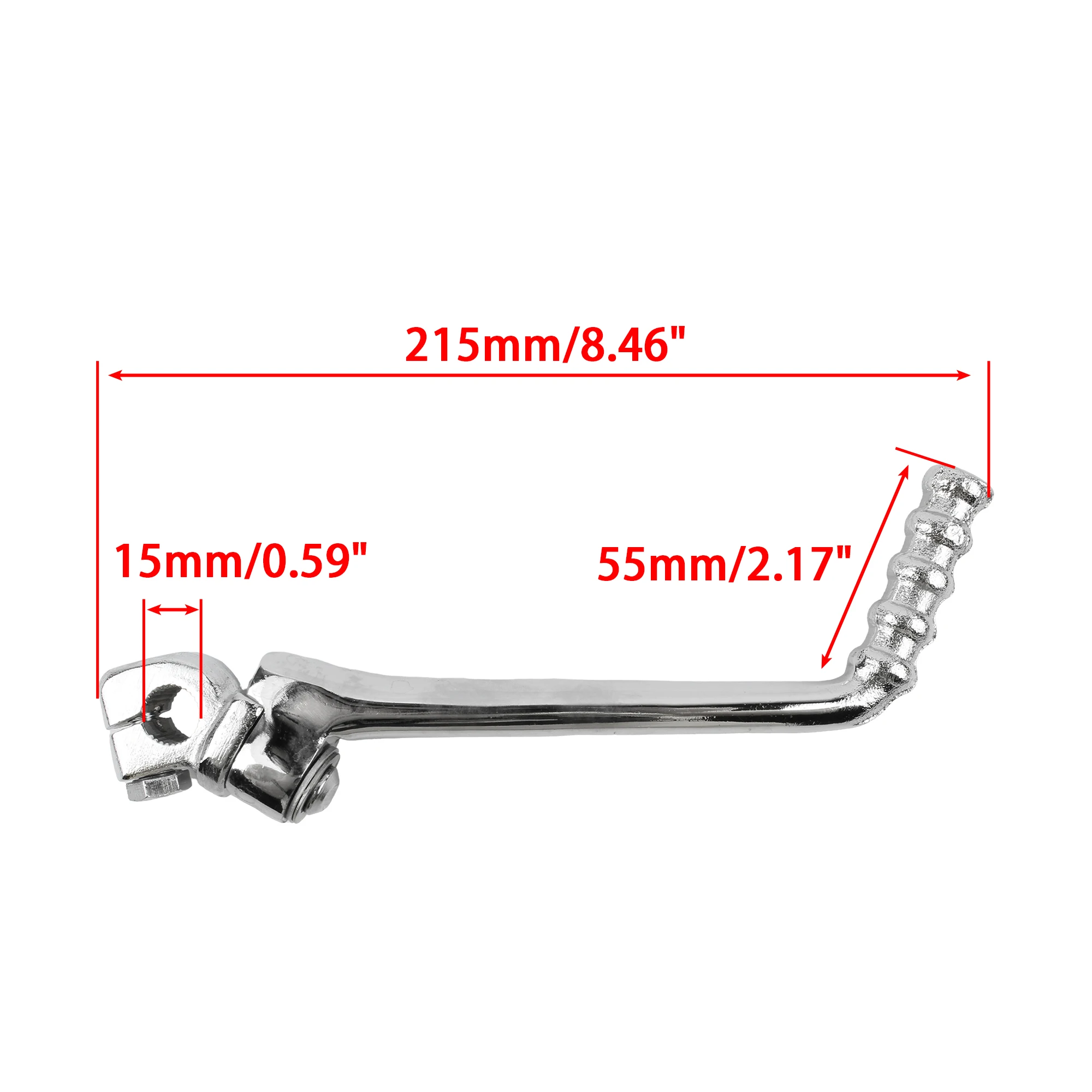 Motocross 16MM Kick Start Starter Lever Pedal for KAYO SSR SDG BSE 50cc To 160cc Motobike Enduro DirtBike Aluminum Alloy Parts