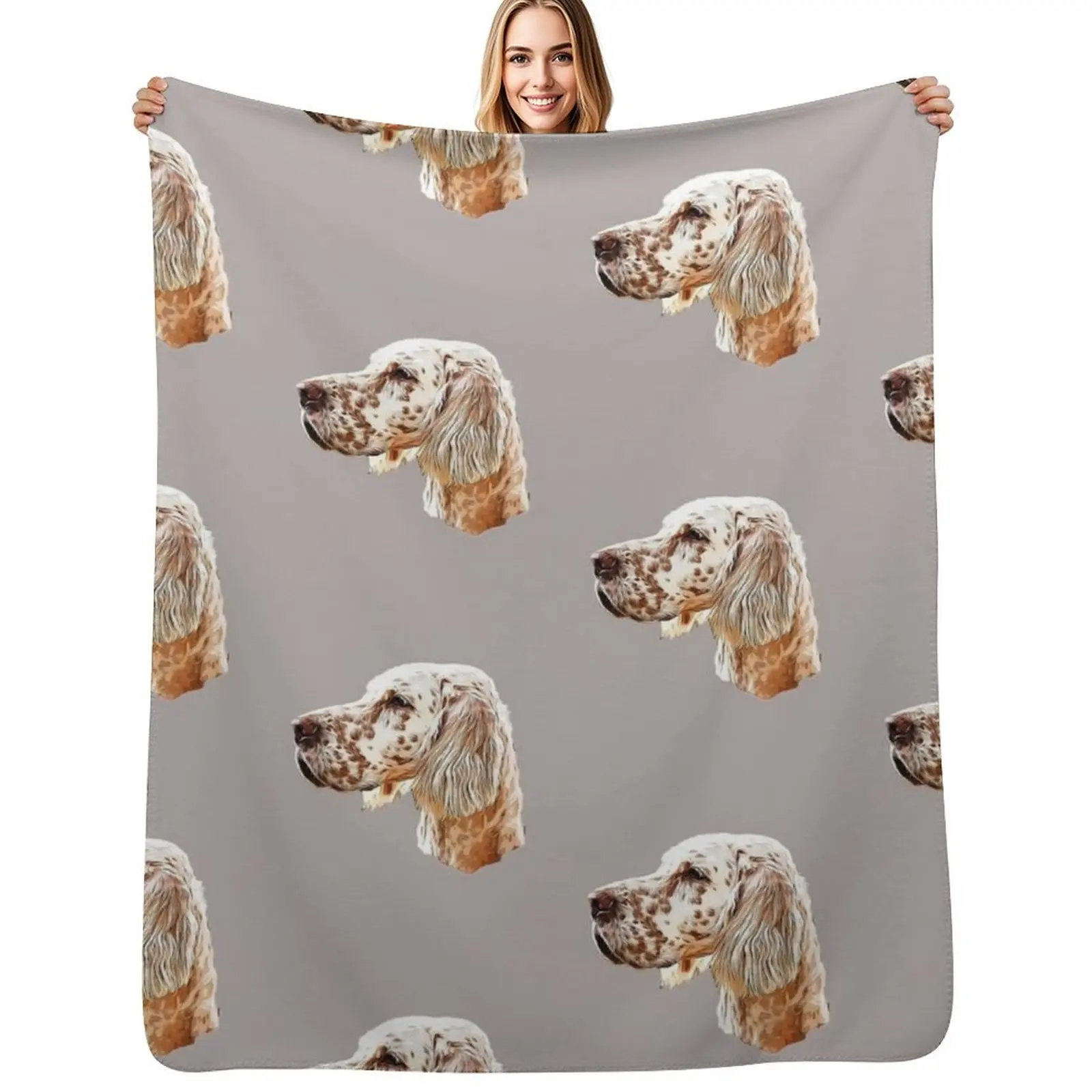 English Setter Throw Blanket Manta transpirable y fresca de verano para dormir