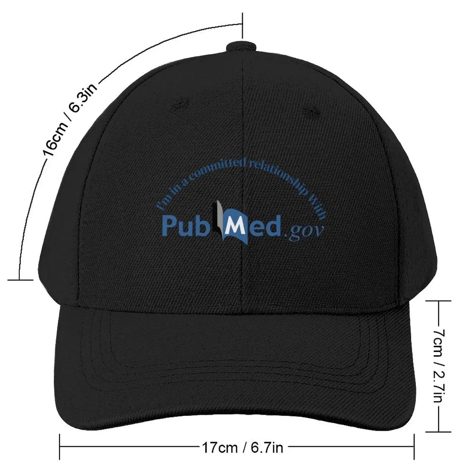 I'm in a committed relationship with Pubmed medical research humor Baseball Cap Rave Golf Hat Man Caps Male Women's