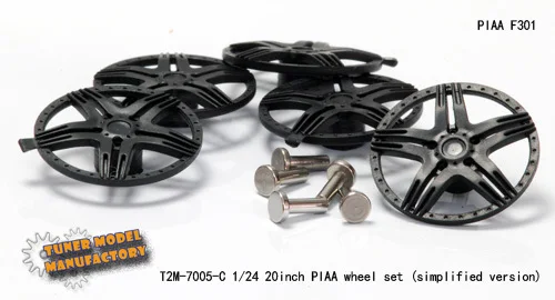 T2M 1:24 20 Inches PIAA (F301) Wheel Width 7005C Modifying and Assembling Model Accessories