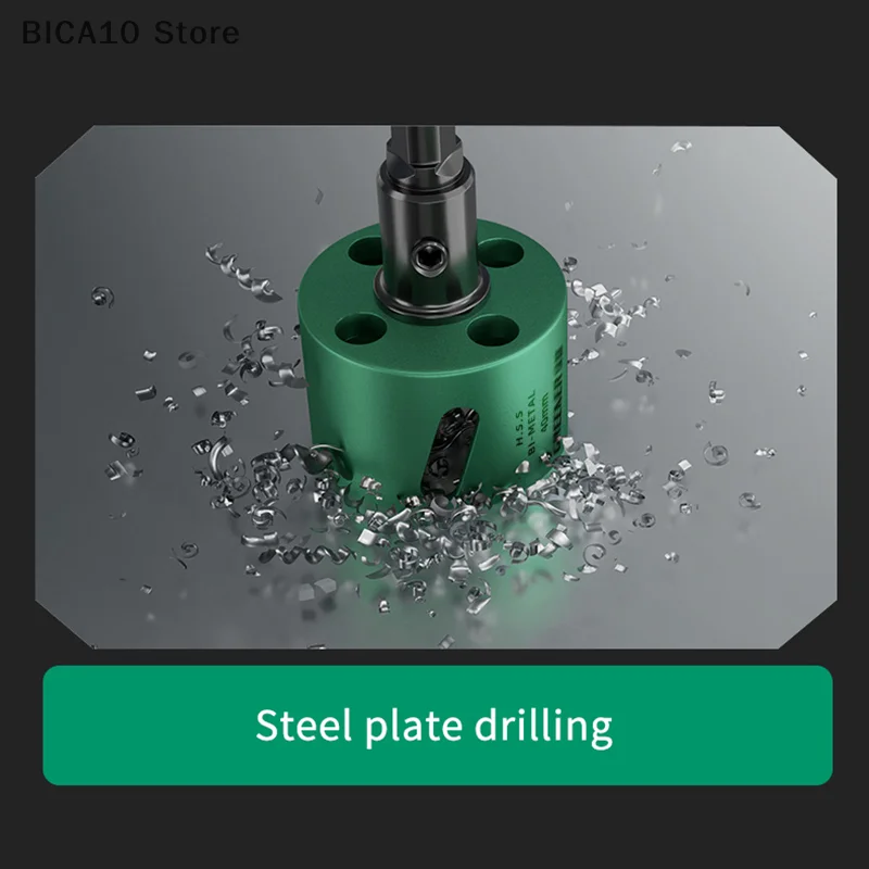 1pc 50mm Bimetal Wood  Drill Bit HSS 2 Woodworking Tools For Plasterboard Bimetal