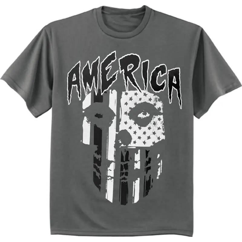 American Flag Skull T Shirt Mens Clothing Apparel Patriotic