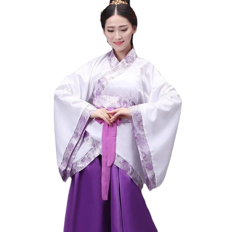 2023ผ้าไหมจีน Robe เครื่องแต่งกายผู้หญิง Kimono จีนแบบดั้งเดิม Vintage ชาติพันธุ์โบราณชุดเต้นรำ Tang คอสเพลย์ Hanfu ชุด