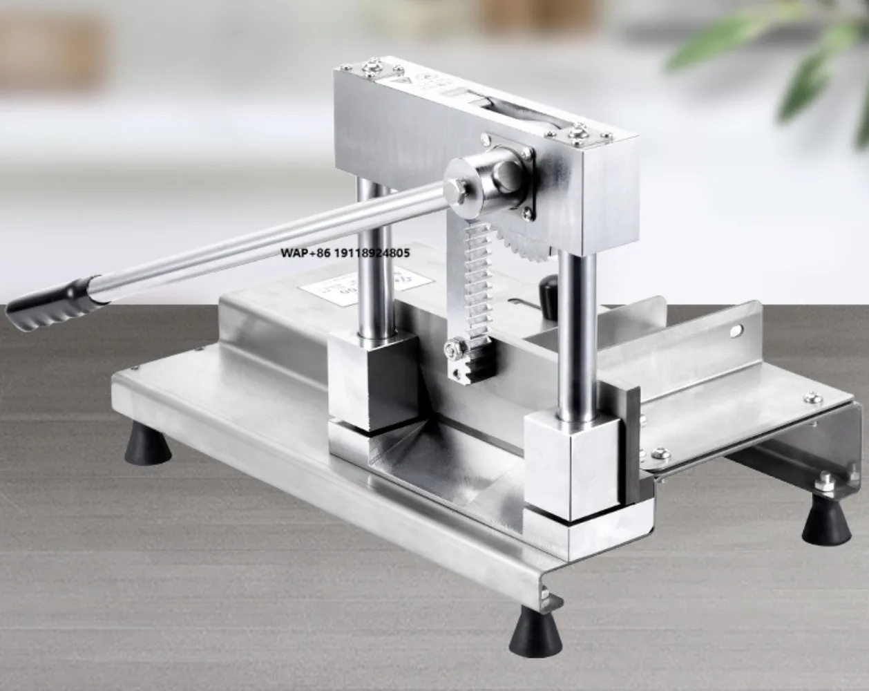 Commercial Stainless Steel Manual Bone Cutting Machine Food Processing Chopper