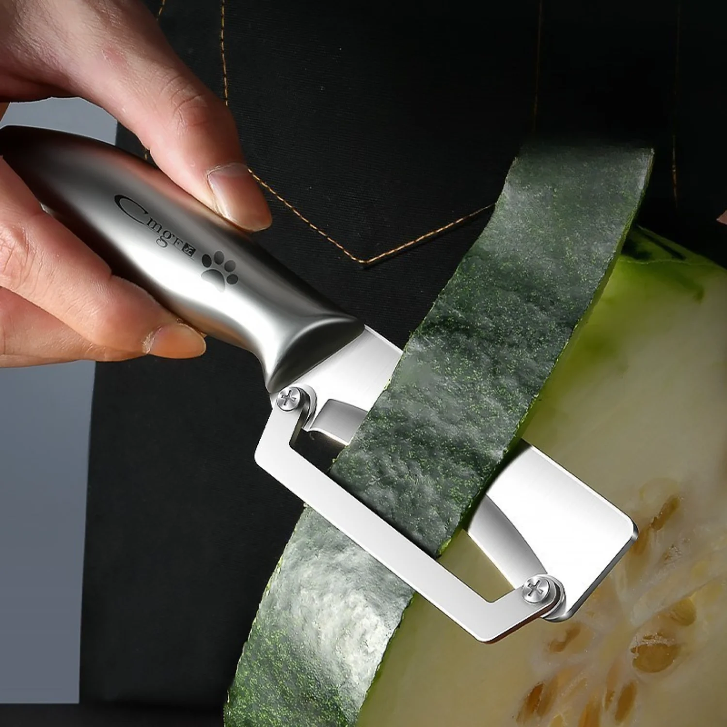 Stainless Steel Fruit & Vegetable Peelers with Sharp Blades - Kitchen Peeling Tool for Potatoes, Pumpkins, Apples, Etc. DS9195